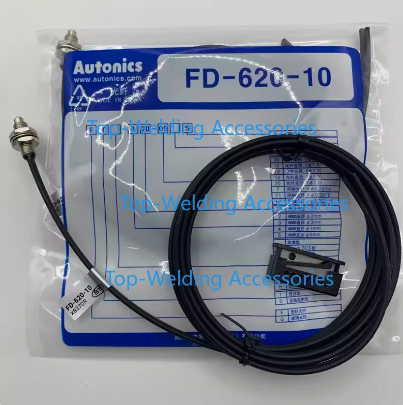 New AUTONICS FD-620-10 Cable Fiber Optic Diffuse Reflective 6mm Threaded End 2m