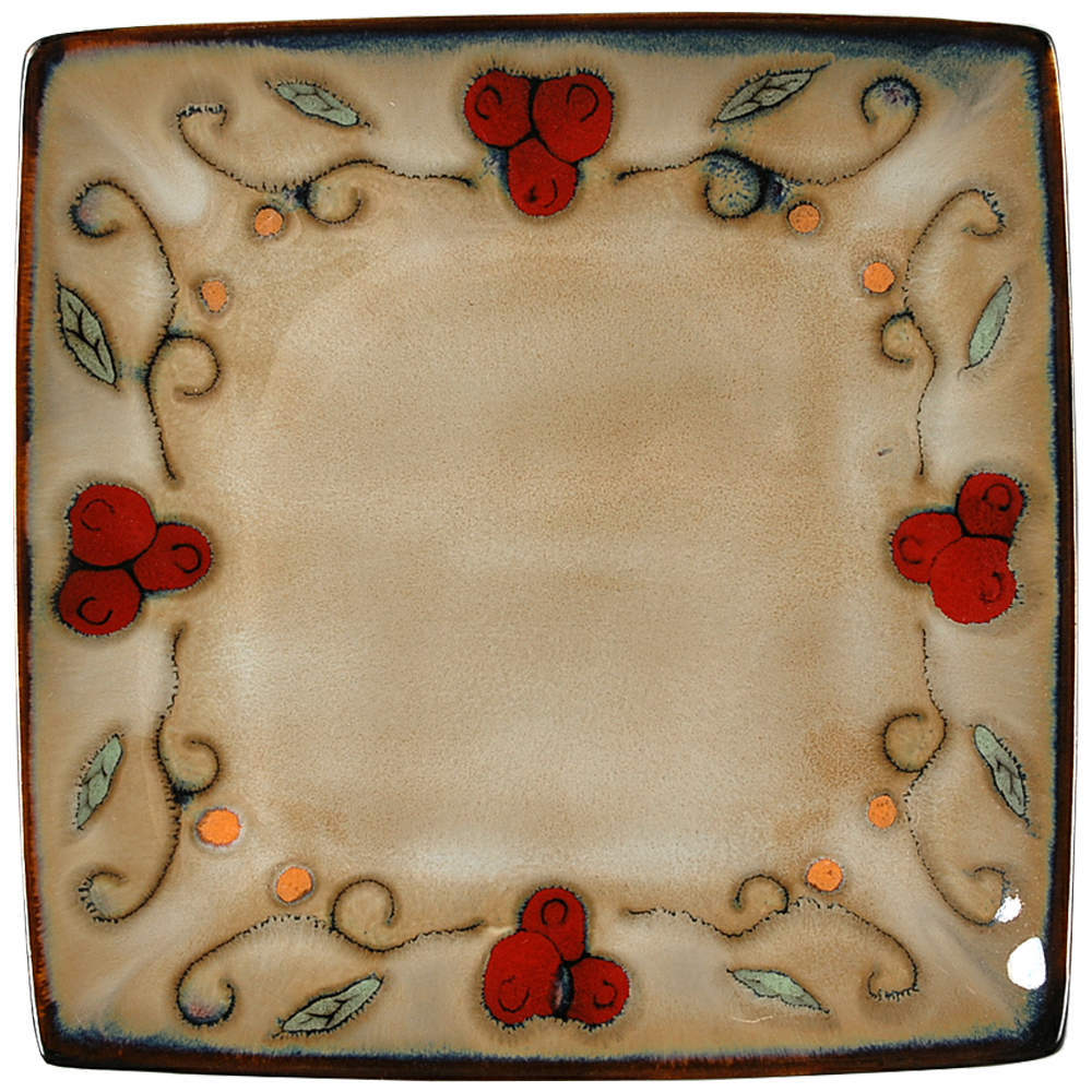 Sango Jubilee Black Square Salad Plate 9072148