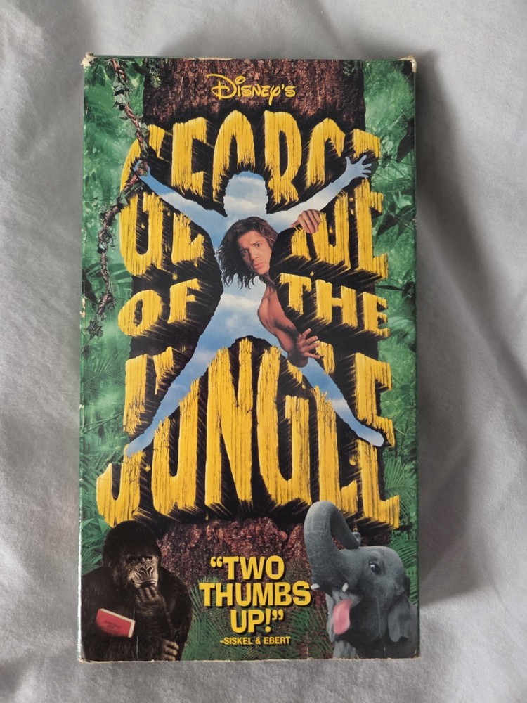 George of the Jungle 1997 VHS Walt Disney, Brendan Fraser