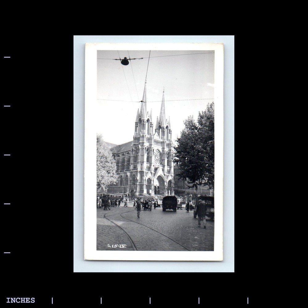 Old Vintage Photo SAINT VINCENT DE PAUL MARSEILLES CATHEDRAL FRANCE STREET SCENE