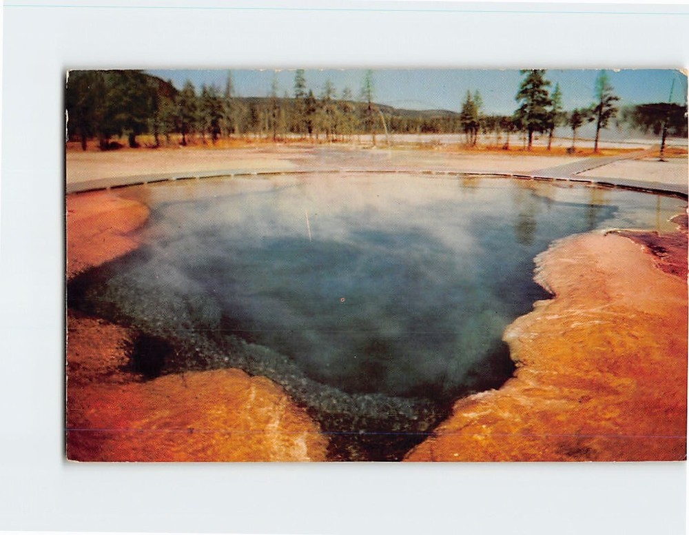 Postcard Emerald Pool Yellowstone National Park Wyoming USA