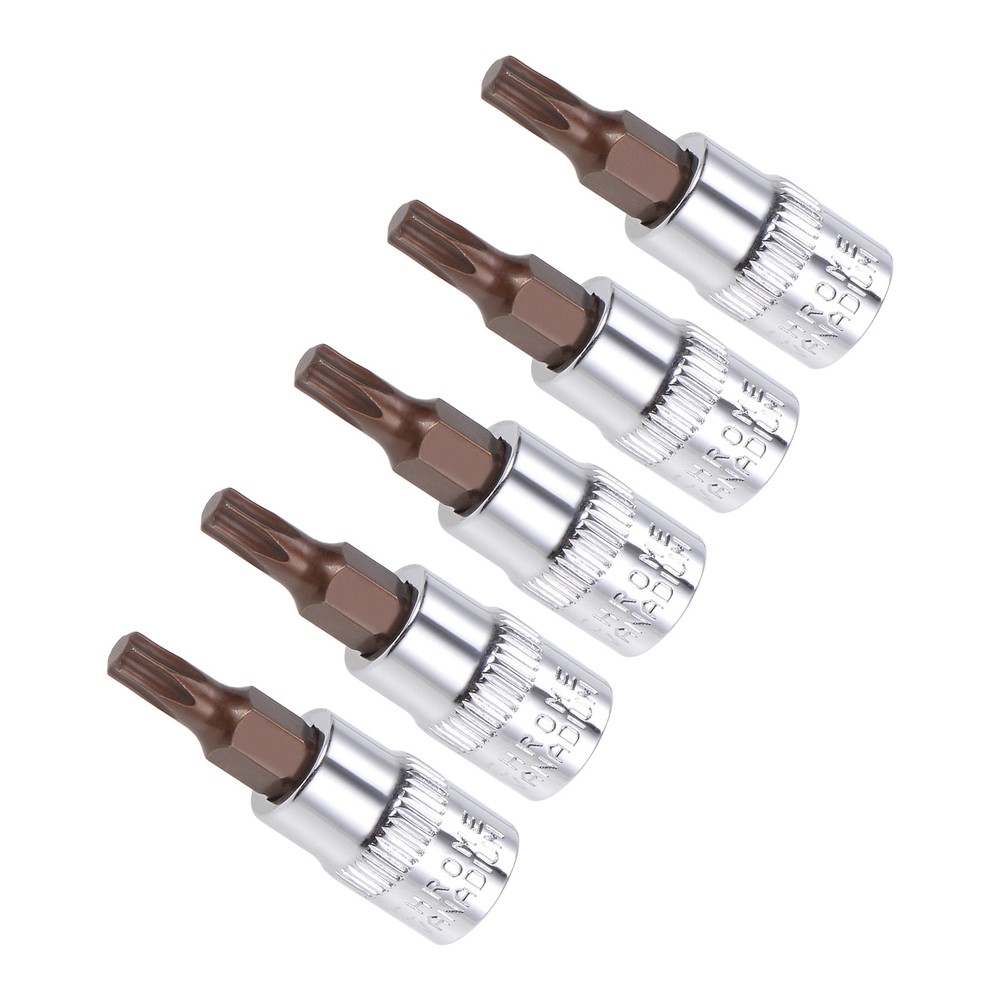 5pcs Torx Bit Socket Metric T20 Bit 1/4