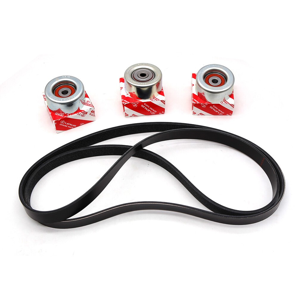 Drive Belt Tensioner & Idler Pulley Kit For Toyota 4Runner Tacoma FJ Cruiser 4.0