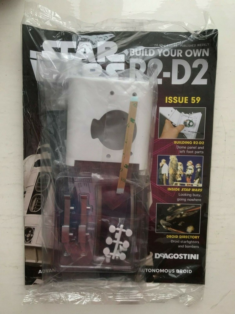 1:2 SCALE DEAGOSTINI STAR WARS BUILD YOUR OWN R2-D2 ISSUE 59 COMPLETE WITH PART