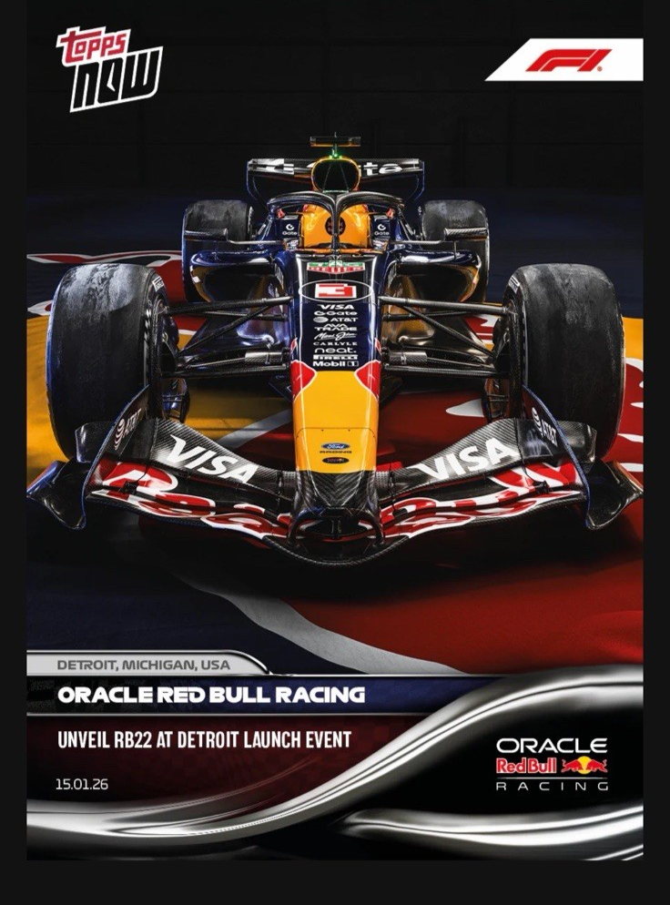 Oracle Red Bull Racing Image Variation SP 2026 Formula 1 Topps NOW Card 1
