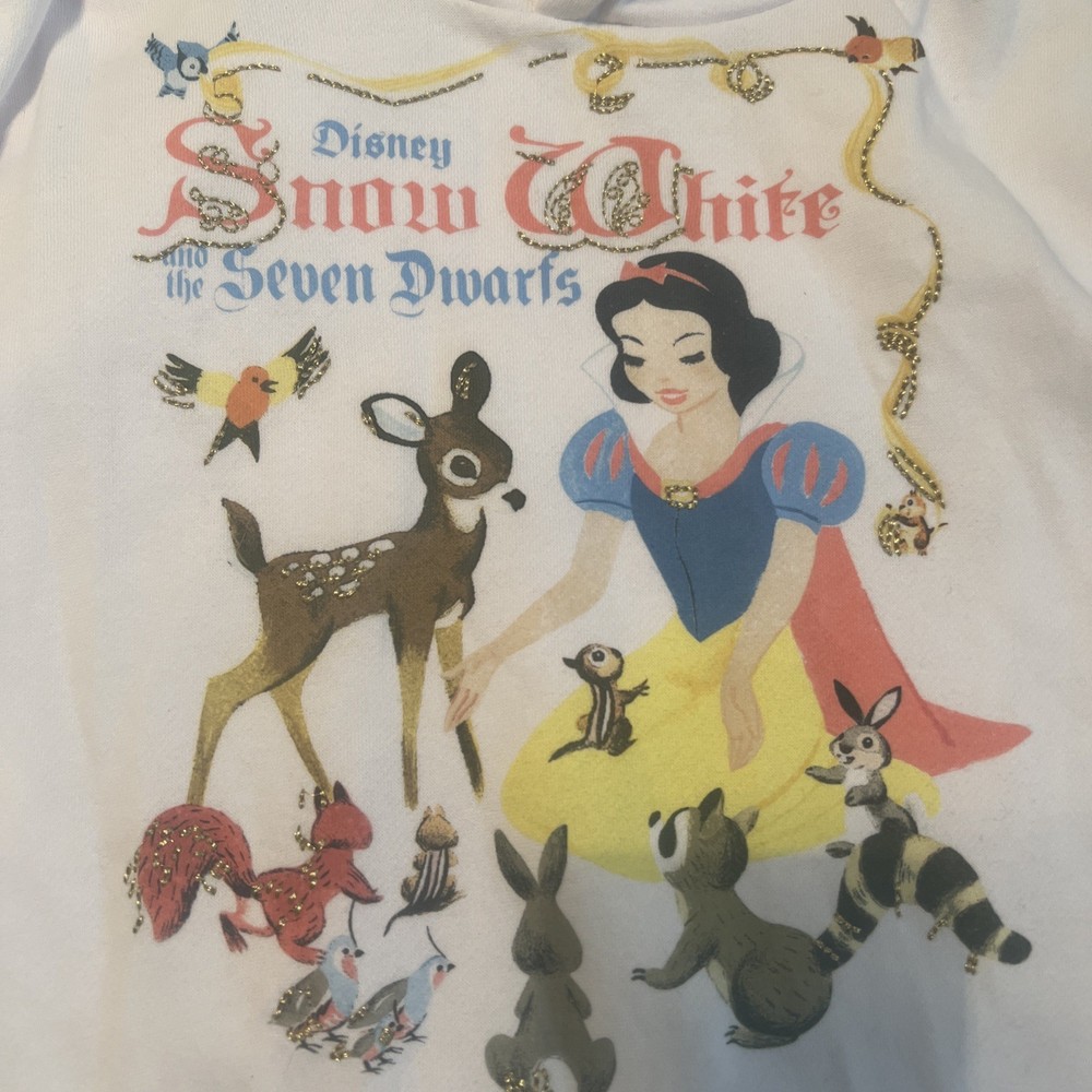 Disney Princess Snow White Hoodie Sweatshirt - Size Medium 👑🍎✨