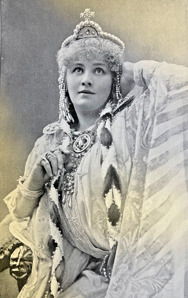 1900 Vintage Magazine Illustration Actress Rita Elandi