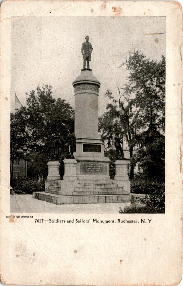 Soldiers and Sailors' Monument, Rochester, N. Y. Postcard