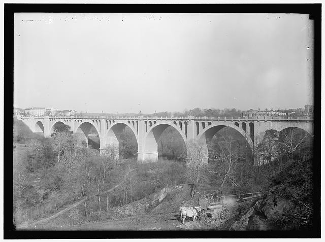 Photo:Taft Memorial Bridge Washington DC 1910s Rock Creek Park Arch Bridge