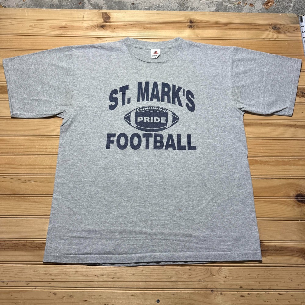 Vintage 90s St Marks Pride Football Team Me Athletic Sports Graphic T-Shirt - XL