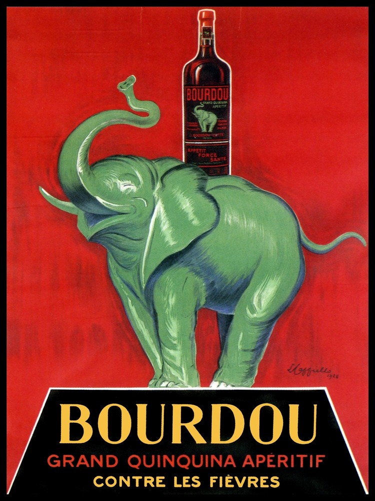 Bourdou grand quinquina Ad Decorative Poster. Home Graphic Art Design. 3953