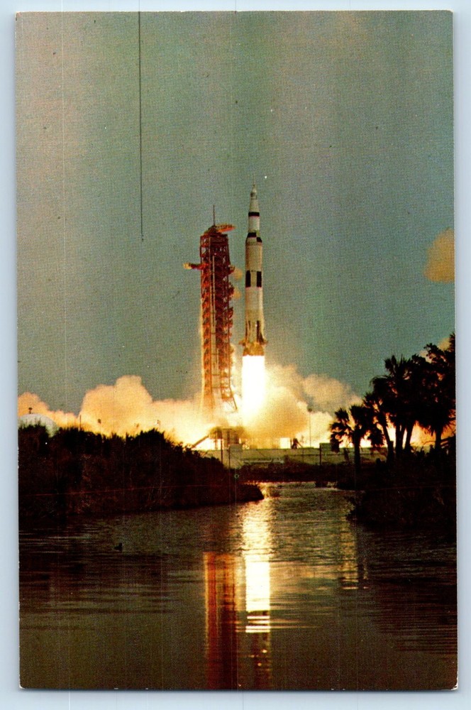 Kennedy Space Center Florida Postcard John Center N.A.S.A Complex c1960 Vintage