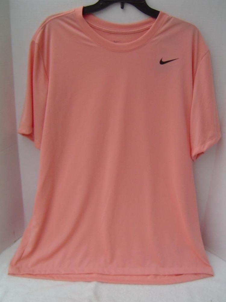 New Mens Nike Coral Training Tee Shirt With White Swoosh Size Xxl