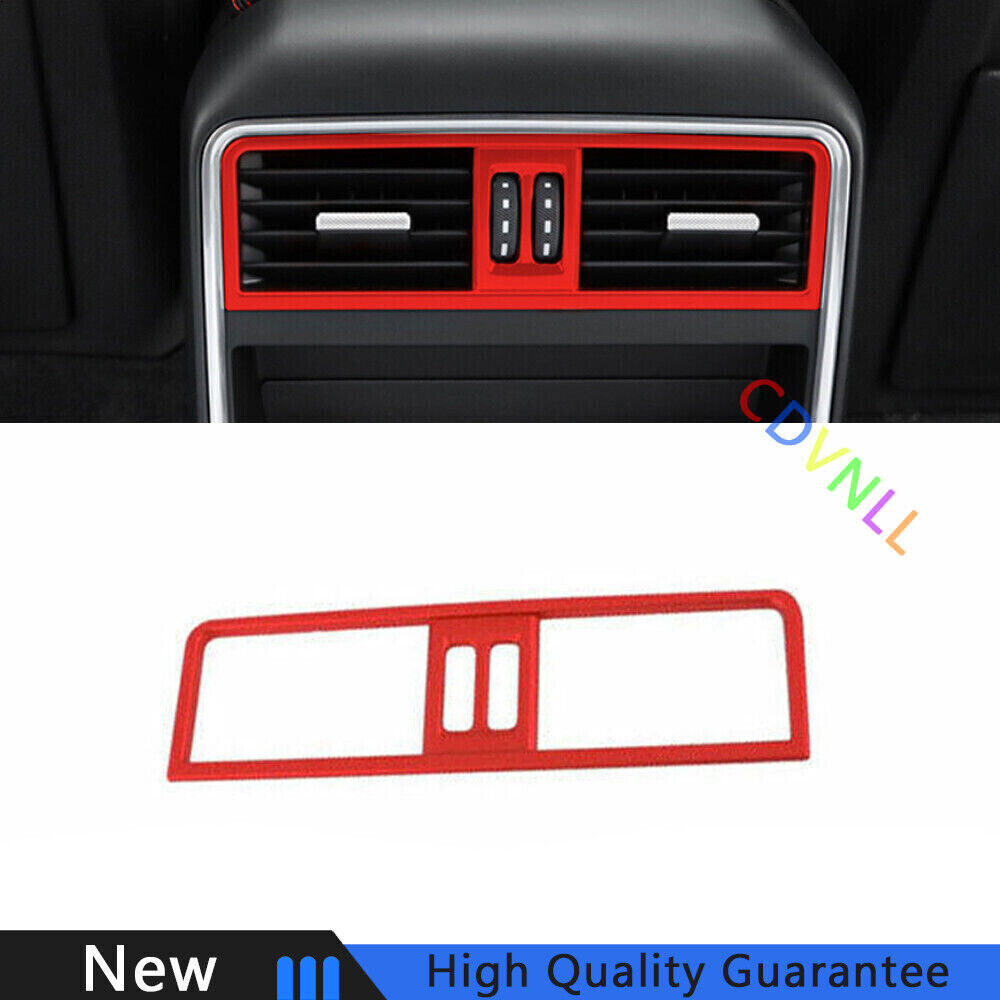 Porsche Cayenne 2018-2022 Bright Red Middle Air Vent Trim Frame