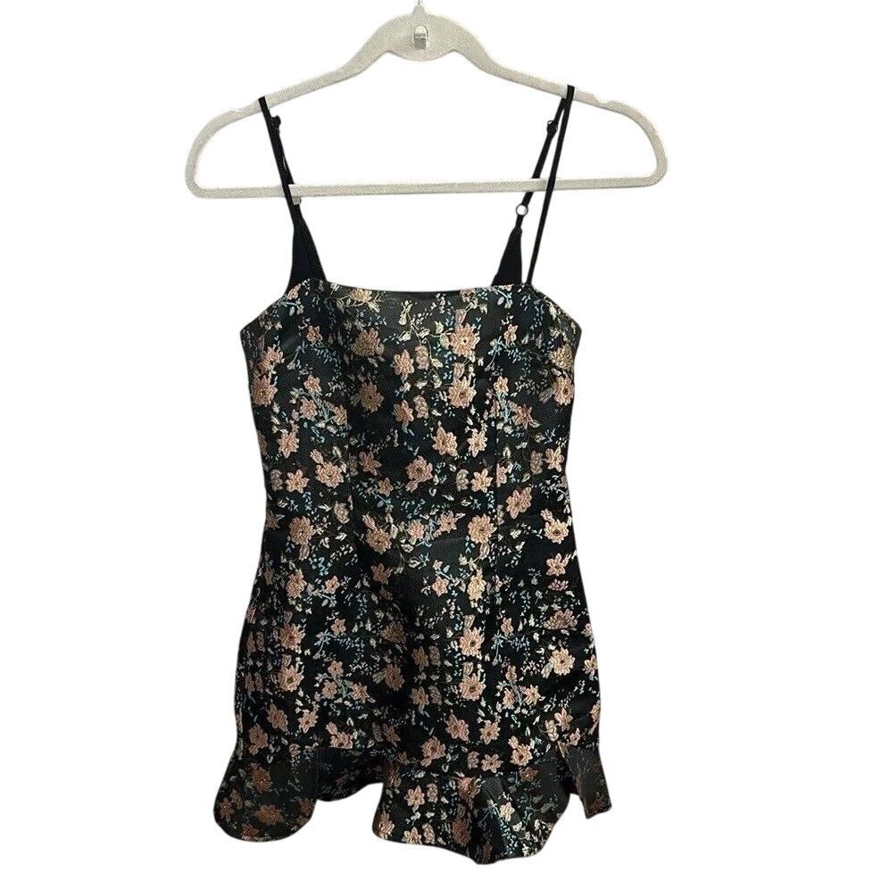 NWT Superdown Womens Macey Mini Dress Size XS Floral Ruffle Sleeveless Feminine