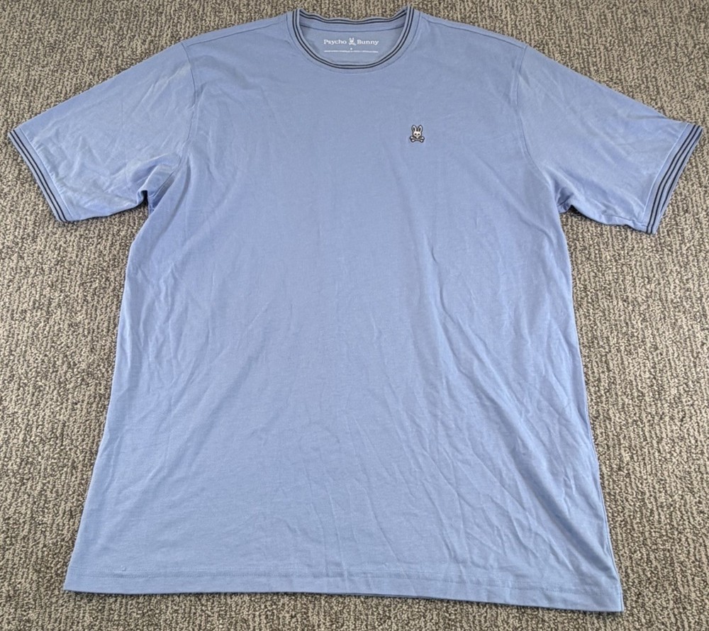 Psycho Bunny Graphic T-Shirt Men’s 3XL (9) Bennett Pima Cotton Logo Blue