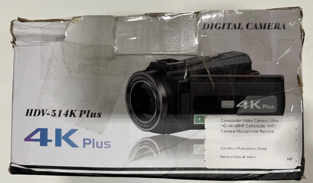 Camcorder Video Camera Ultra HD 4K 48MP Camcorder Wifi Camera Microphone Remote