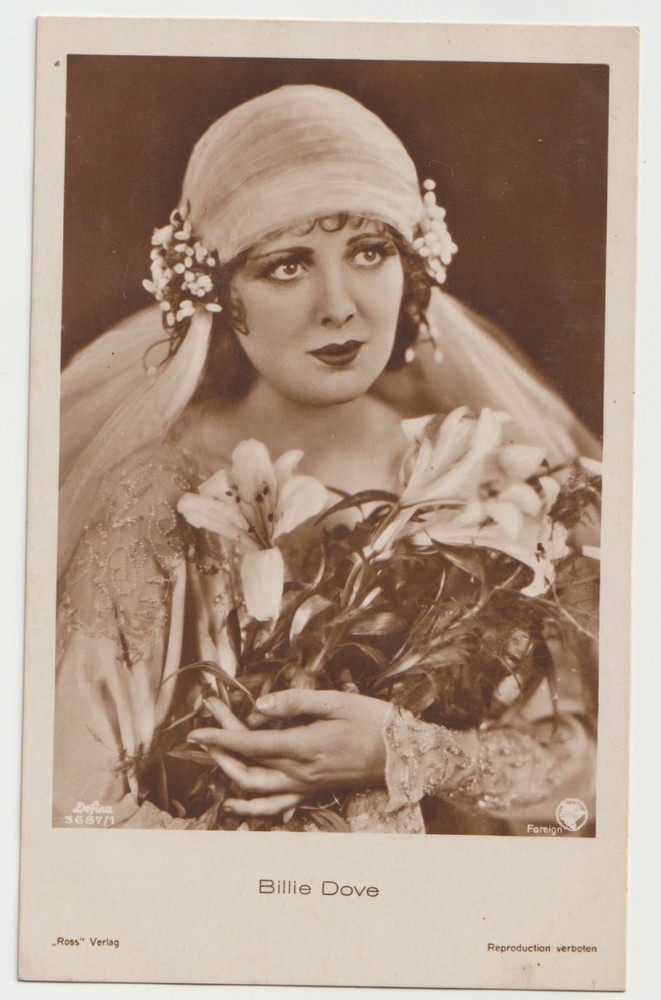 3x Billie Dove Vintage Ross Verlag Postcards Silent Film Star Movie Photo Cards