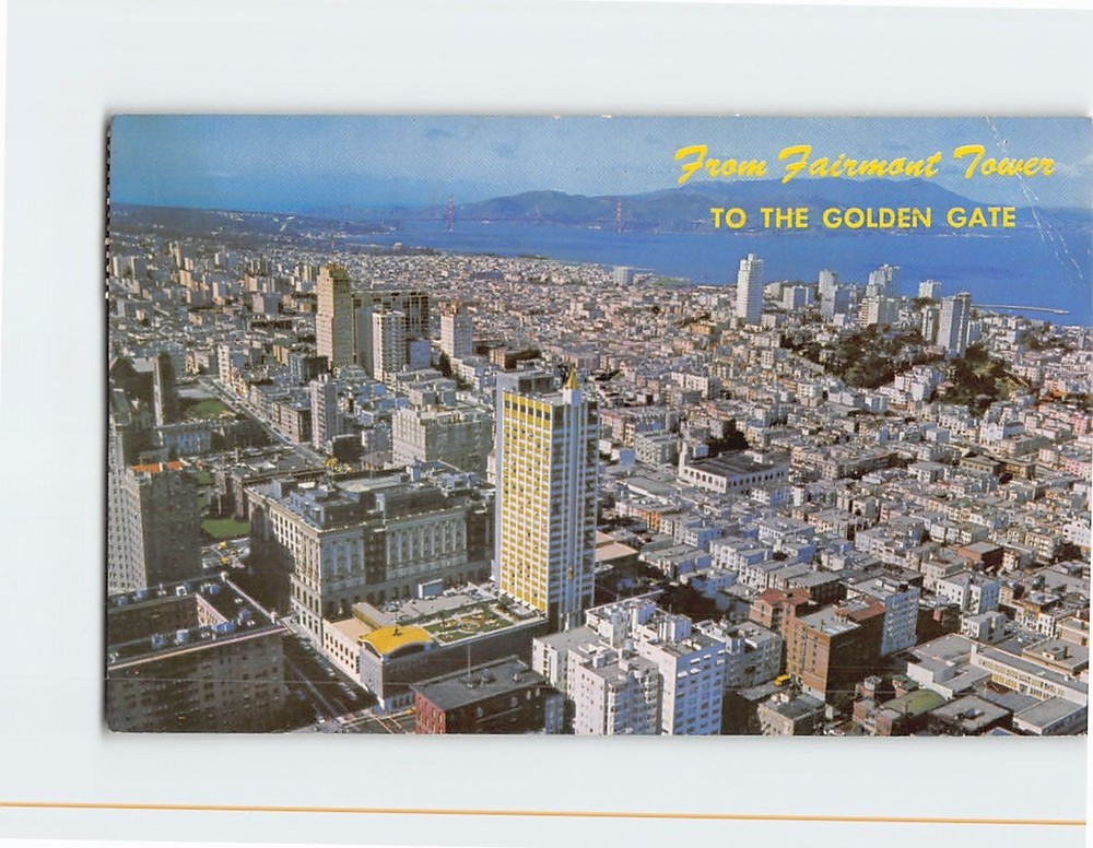 Postcard Fairmont Hotel and Tower San Francisco California USA