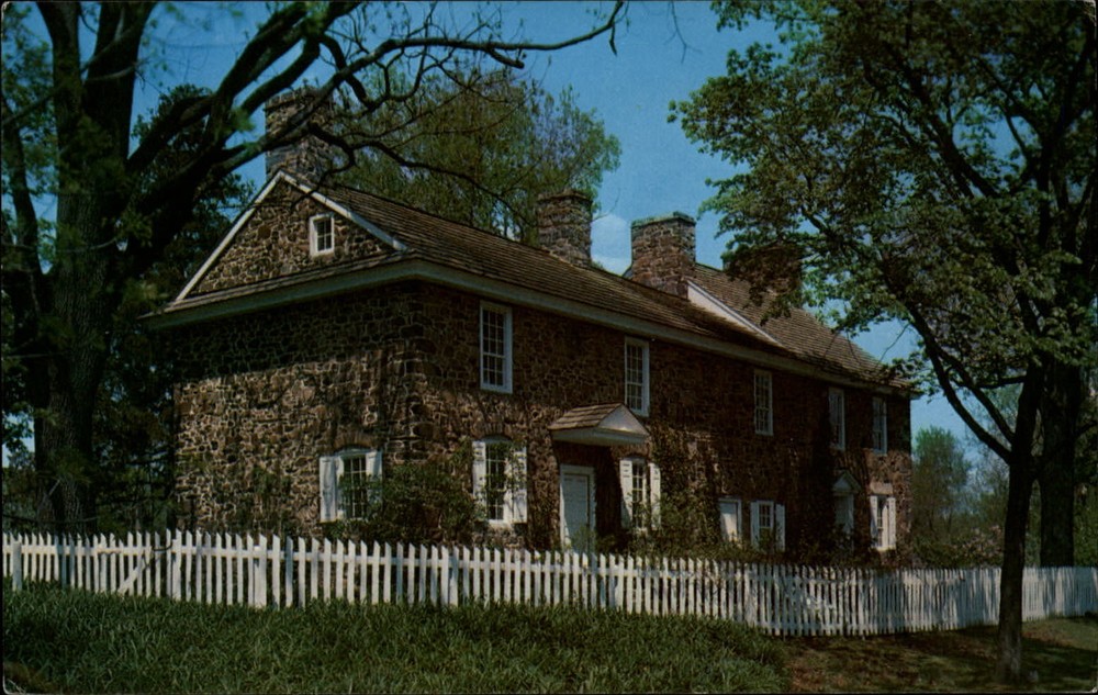 Thompson Neely House Bucks County Pennsylvania ~ 1950-60s vintage postcard