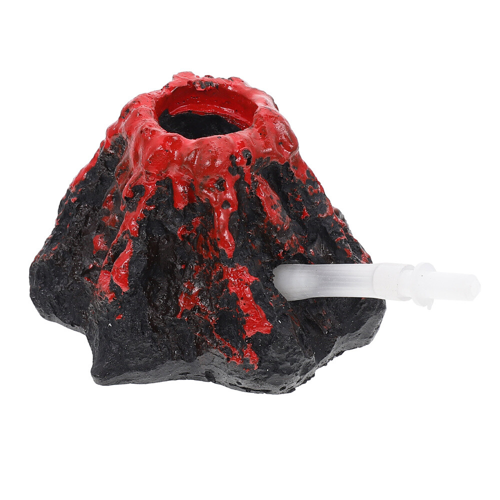 Aquarium Volcano Decor Fish Tank Landscaping Art Decoration