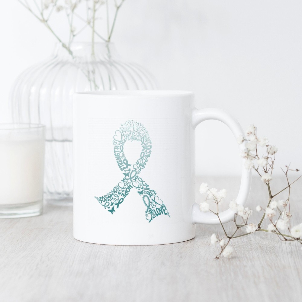 Cervical Cancer Fight Hope Strength Mug Cervical Cancer Survivor Gift Cervical