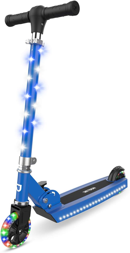 Jetson 2-Wheel Light-Up Kick Scooter, Light Up Deck and Wheels, Height Rear 4 or