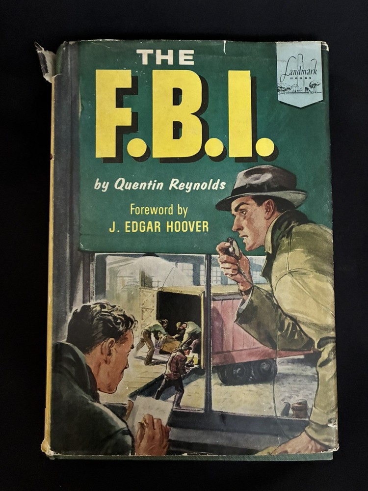 1954 The F.B.I. LANDMARK J.Edgar Hoover foreword book 46 HARDCOVER DJ homeschool