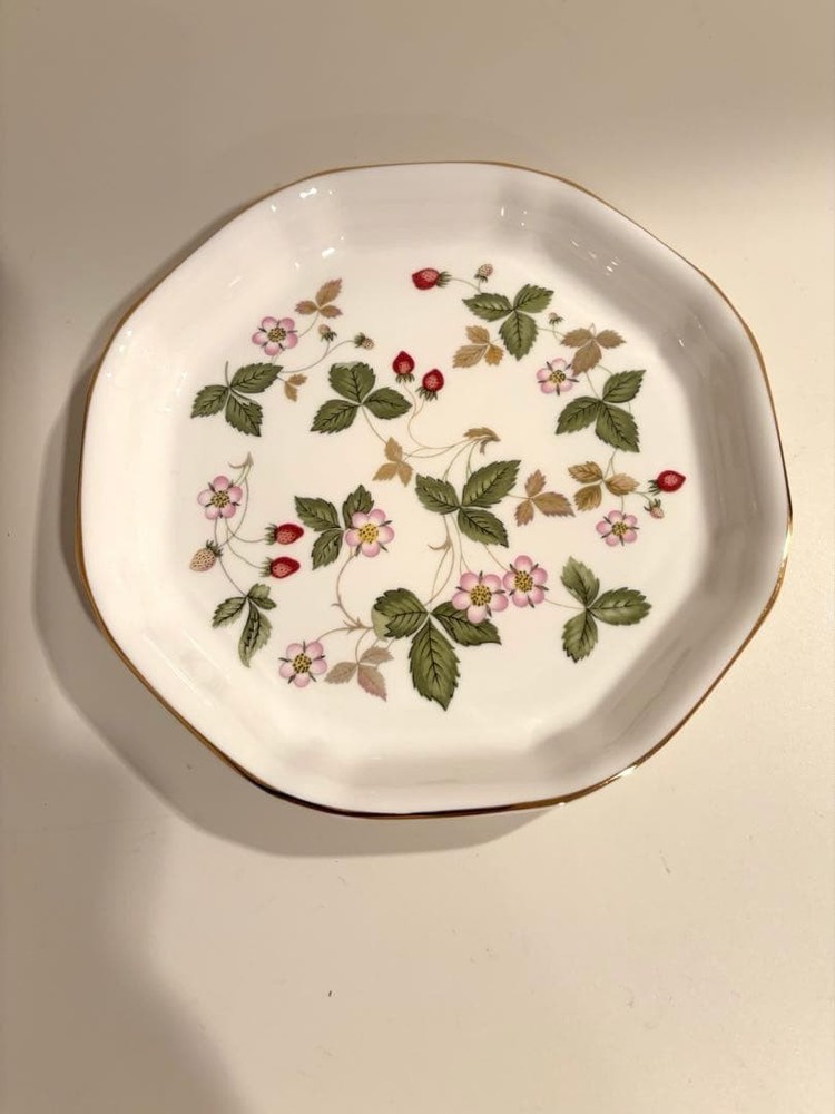 Wedgwood White Plate Small Bone China Dish Ceramic Collectible Used