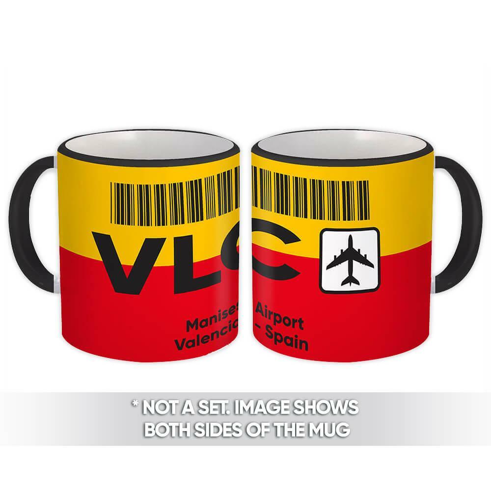 Gift Mug : Spain Manises Airport Valencia VLC Travel Airline Pilot AIRPORT