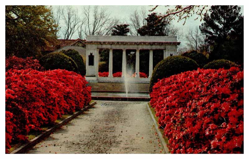 Postcard MONUMENT SCENE Mobile Alabama AL m/09 AU5672