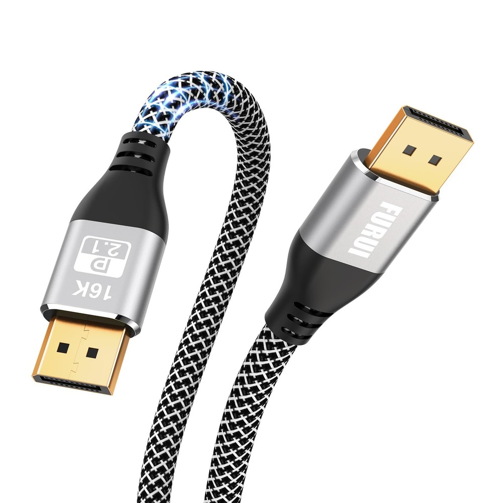 2 Pack VESA Certified DisplayPort 2.1 Cable 10 FT 16K 80Gbps 60Hz 8K 120Hz DP