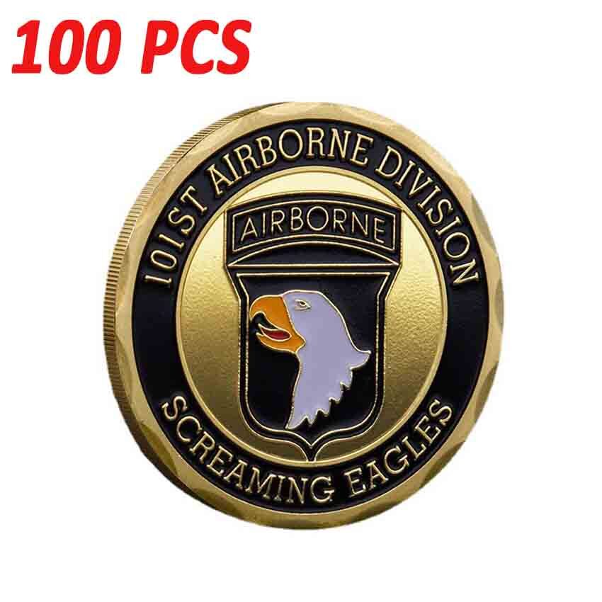 100PCS Military Challenge Coins - Navy SEALs Army Ranger Commemorative US Gift