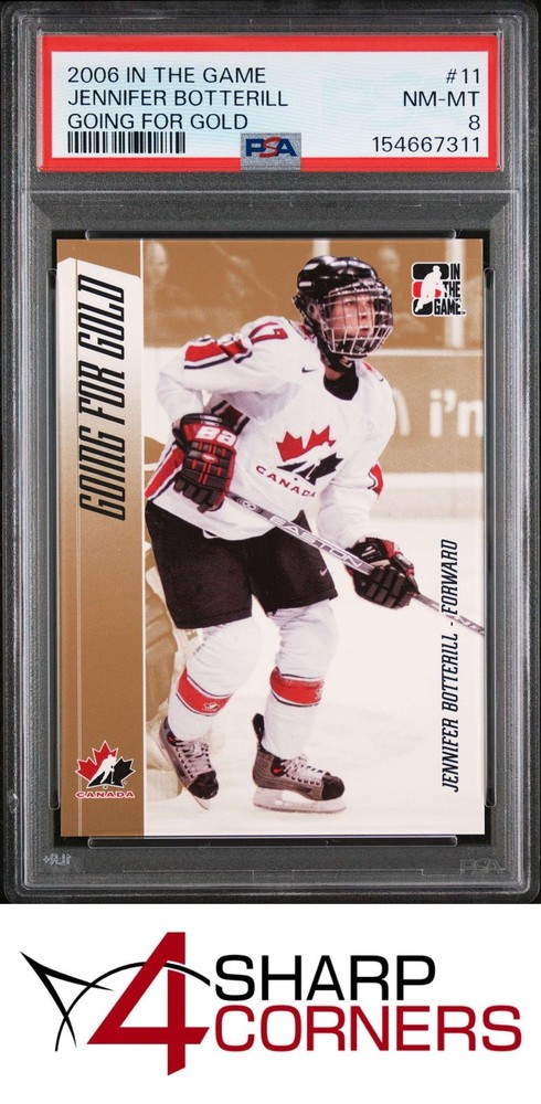 2006 In The Game Going For Gold #11 Jennifer Botterill Rc Psa 84SC is the hobby's first consignment choice on eBay!