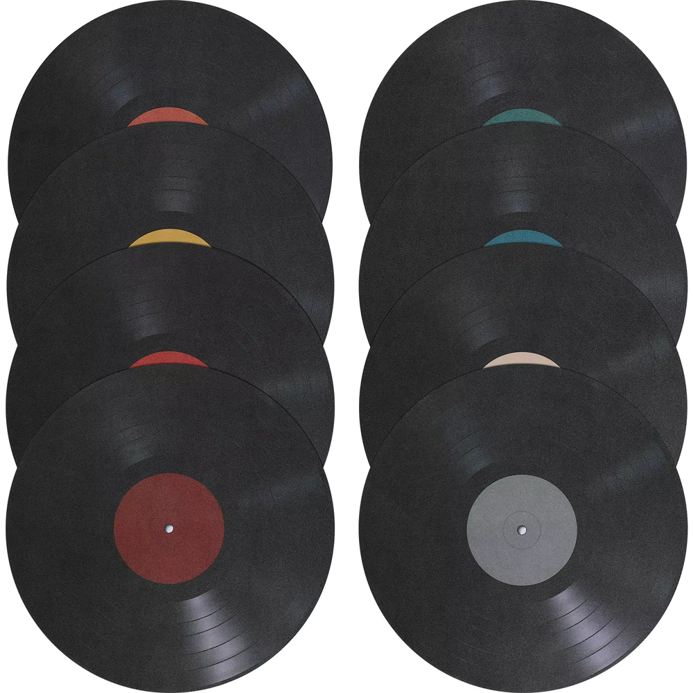 8Pcs Vinyl Record Wall Stickers Decors Music Artistic Wall Ornaments