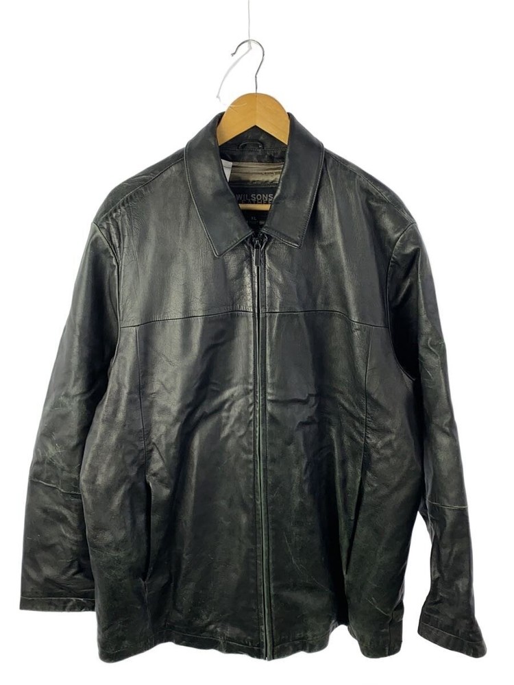 Wilsons Leather Jacket Blouson/Xl/Leather/Blk/Plain 3498