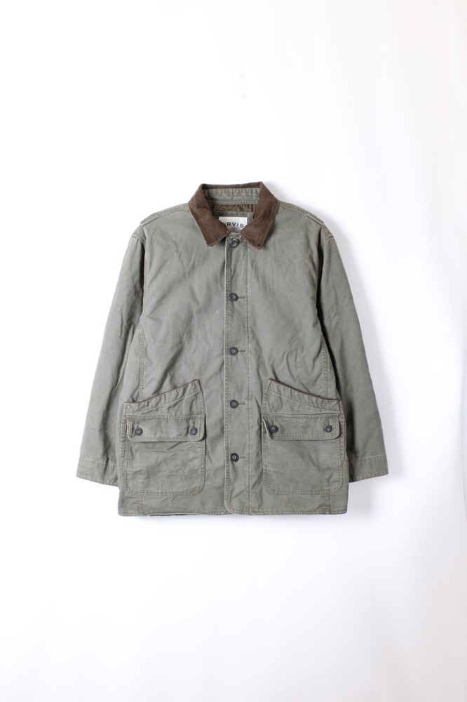 Vintage Hunting Jacket Chore Coat Orvis Canvas Green XL