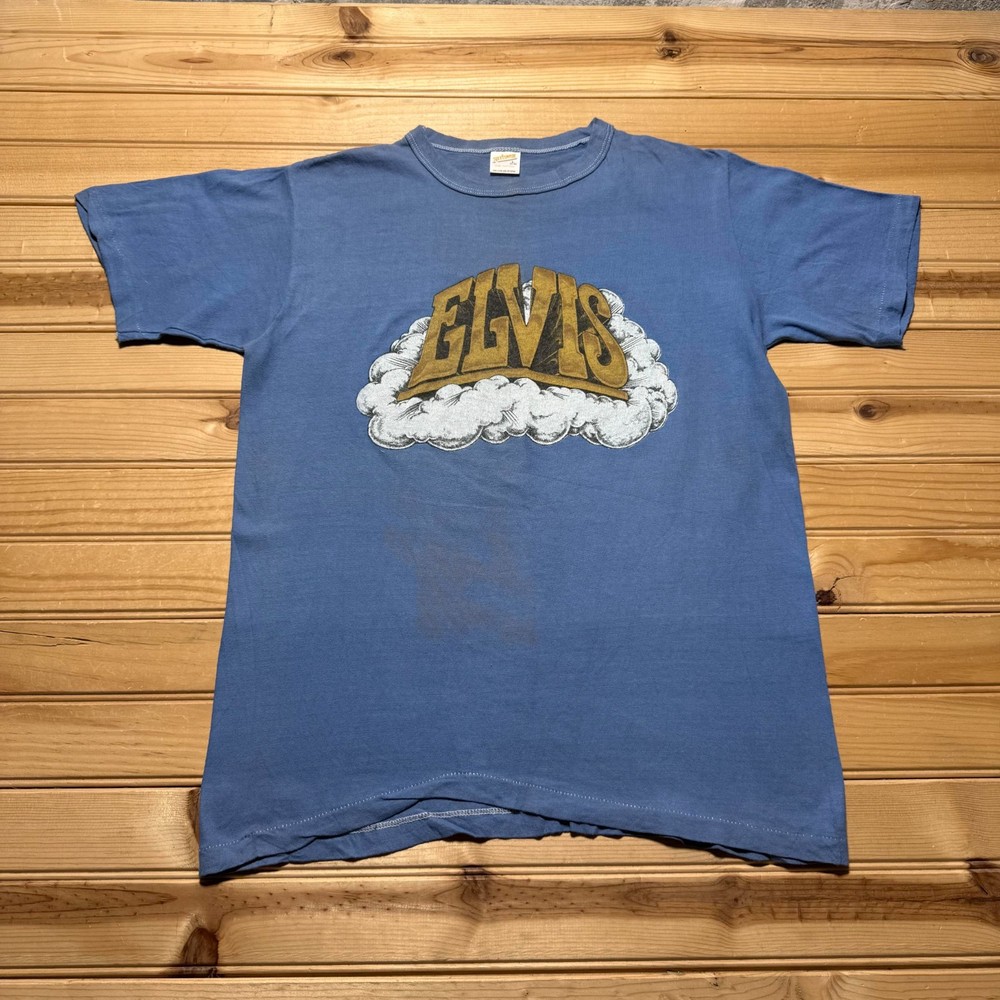 Vintage 80s Elvis Presley King of Rock and Roll Music Memorabilia T-Shirt Large