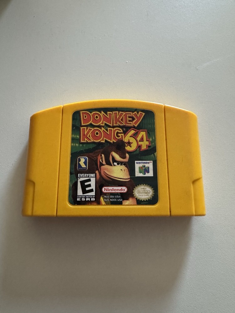 Donkey Kong 64 Nintendo 64 N64 1999 Tested Working Authentic Game Cartridge