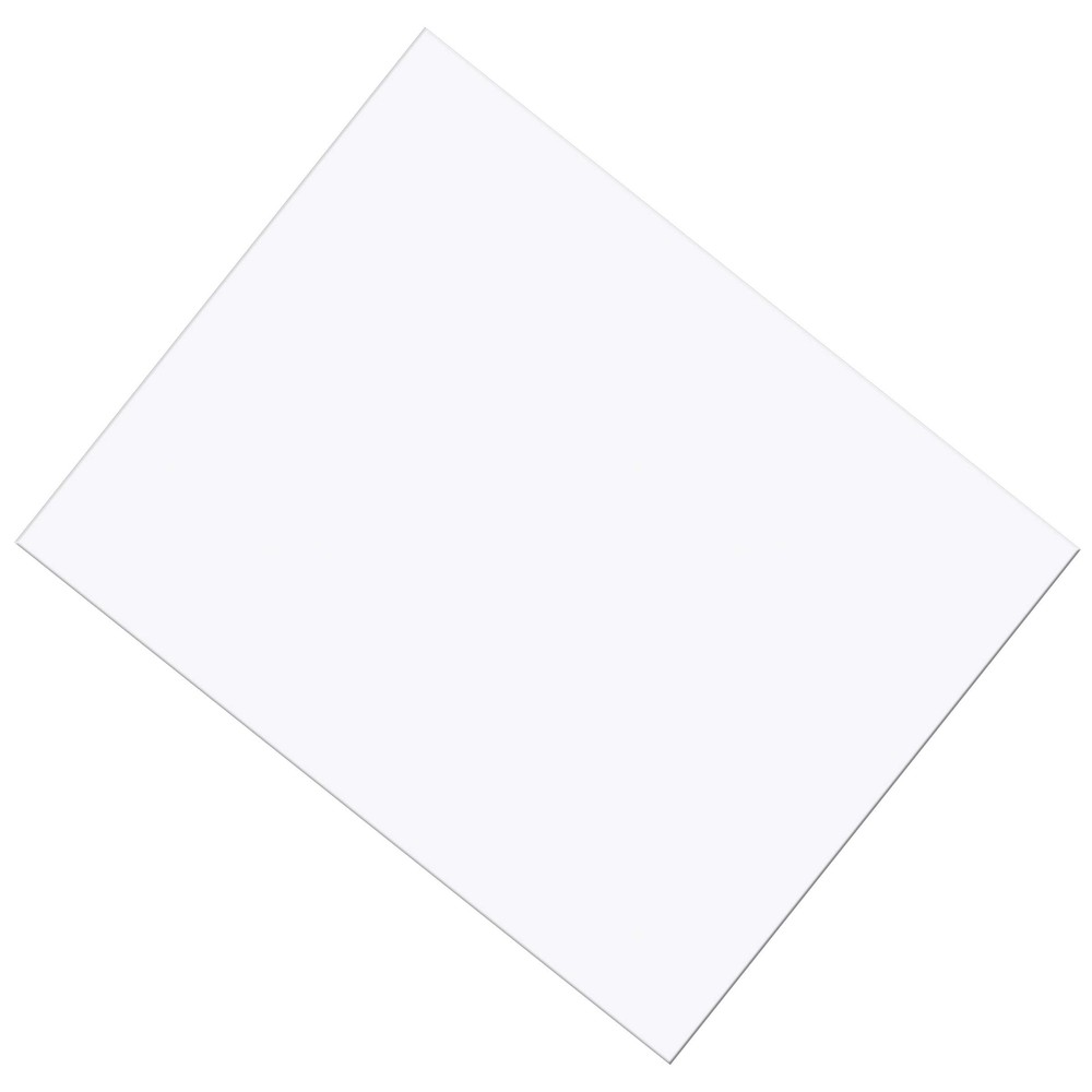 Coated Poster Board, White 14 pt., w/UPC Labels, 22