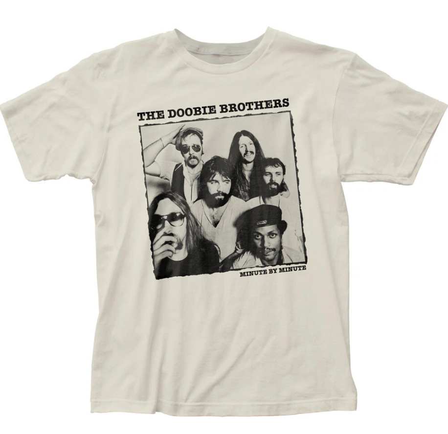 The Doobie Brothers Minute By Minute Men’s T-Shirt | Rock & Roll Vintage White