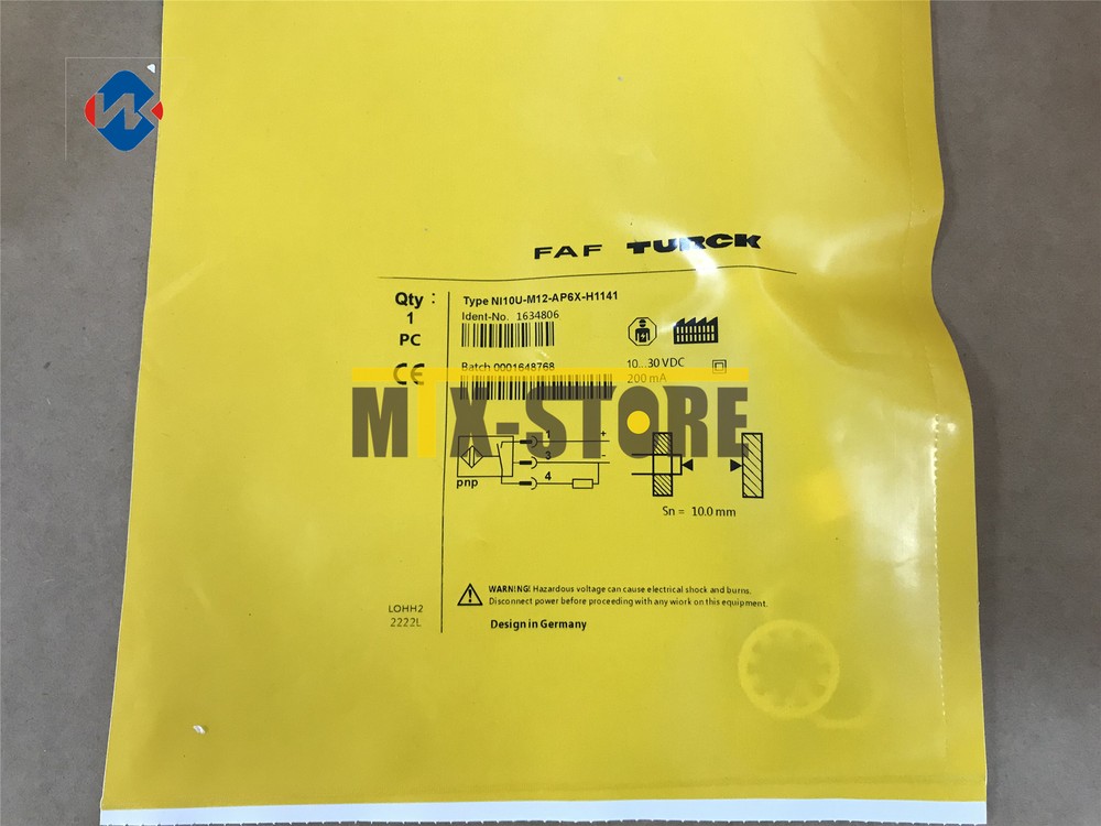 1PC New TURCK NI10U-M12-AP6X-H1141 Sensor&Proximity Switch