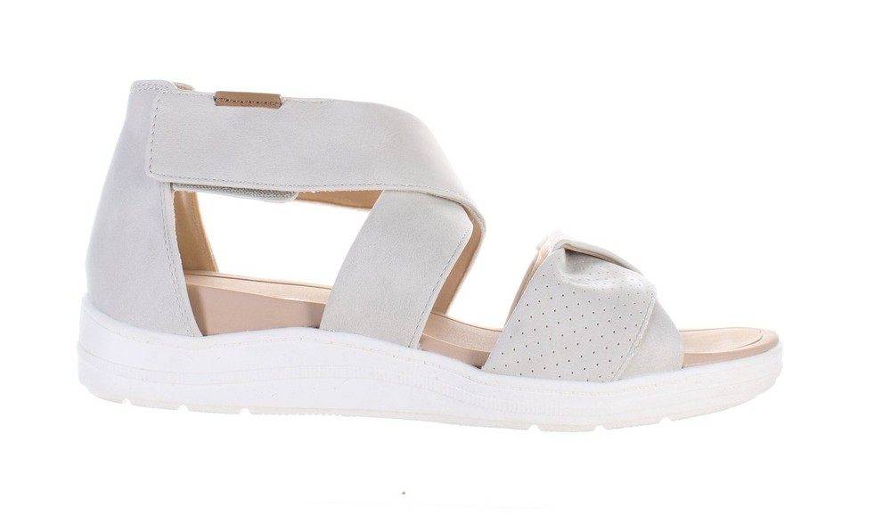 Dr. Scholl's Womens Time Off Fun Beige Ankle Strap Sandals Size 8 (7717325)