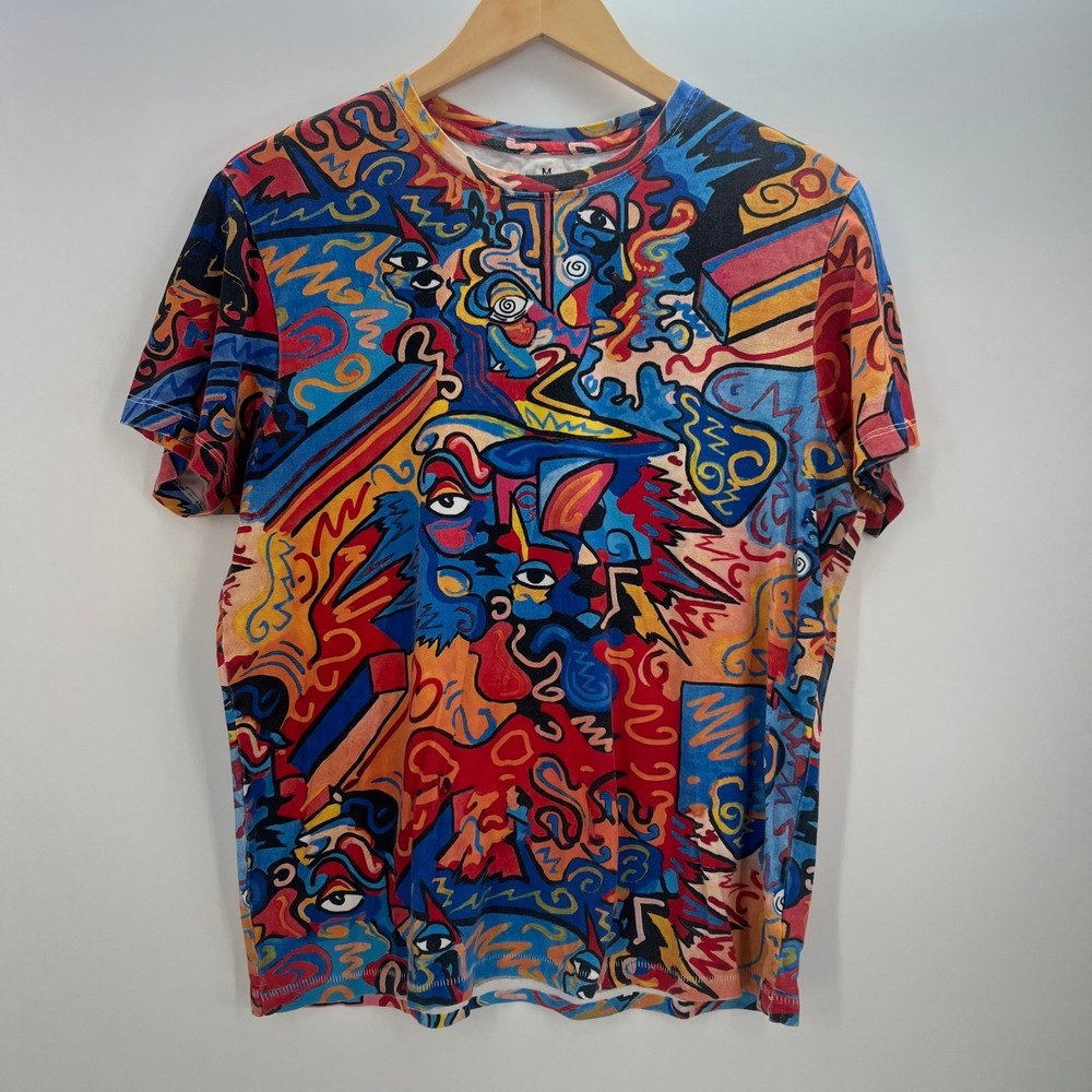 Medicine x Rabonszcz Mens Abstract Graphic T-Shirt Multicolor Art Print Size M-image