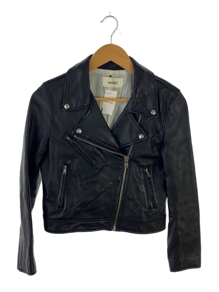 Snidel Double Riders Jacket/0/Sheep Leather/Blk/Swfj15050 51801