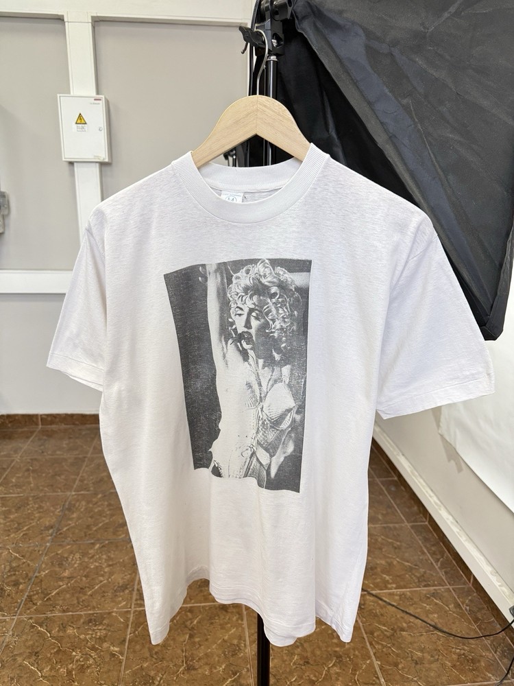 🇺🇸 Vintage 80s Madonna Photo Print T-Shirt Retro Rare Size M