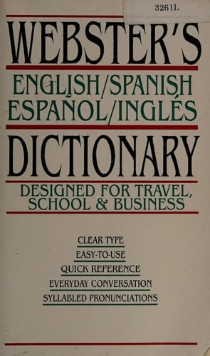 English / Spanish, Espanol / Ingles Bilingual Edition Webster's Dictionary (Quic