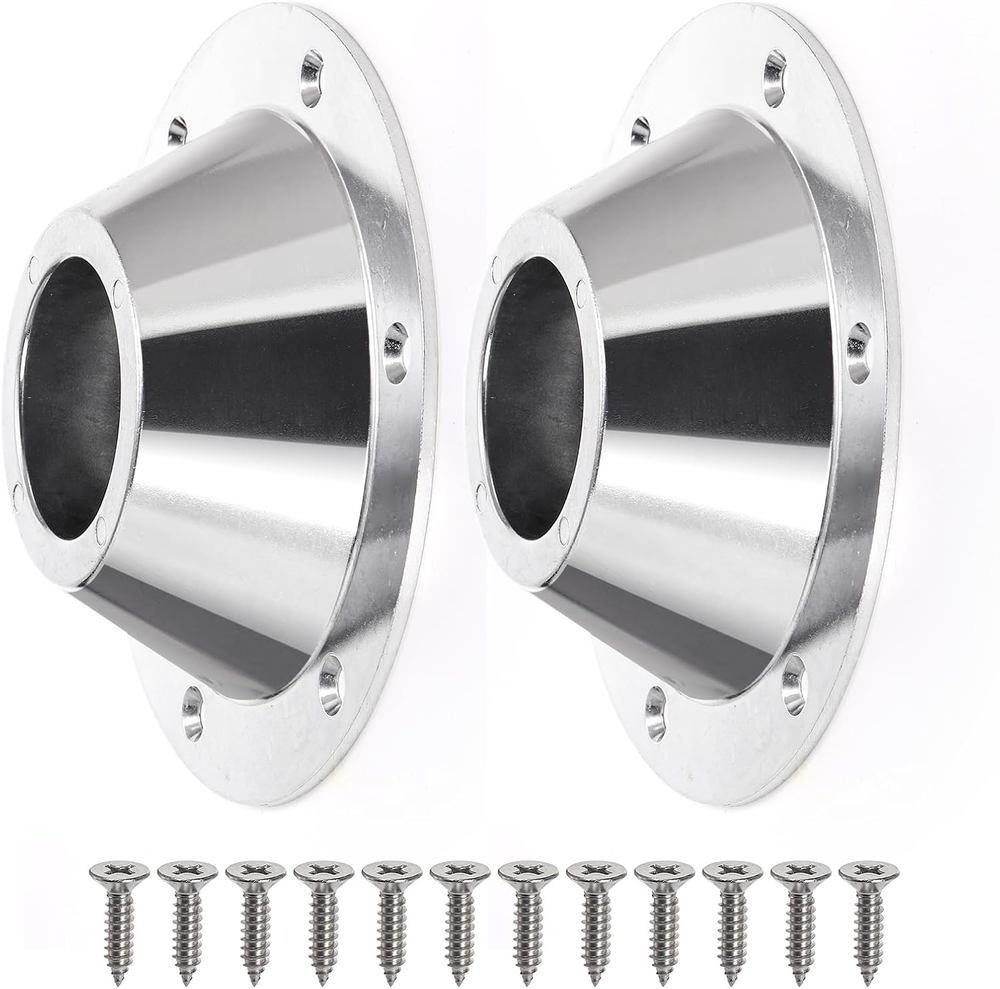RV Table Base Mount 2 Pack Aluminum Pedestal Flange Floor Mount with Screws