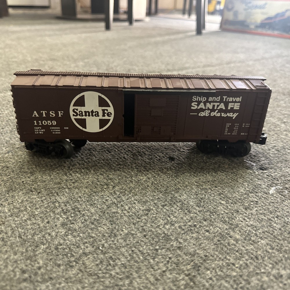 Lionel O Gauge Santa Fe Box Freight Car #11059 For Train Set Layout