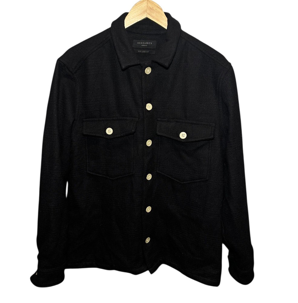 AllSaints Kitara Jacket Men’s Jacket Black Wool  Size Medium